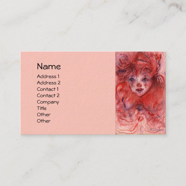 LITTLE RED CLOWN BUSINESS CARD (Front)