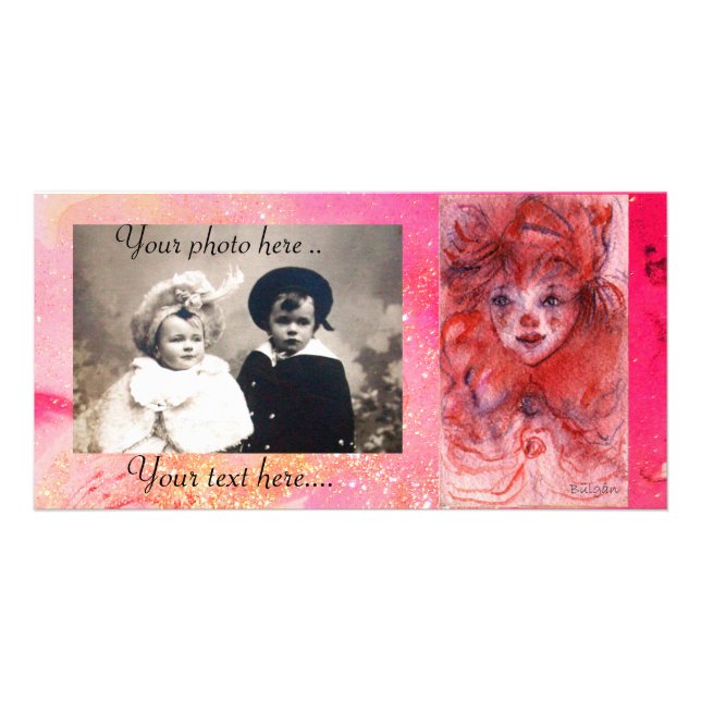 LITTLE RED CLOWN CARD (Front)