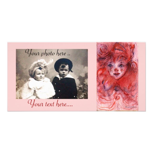 LITTLE RED CLOWN CARD (Front)