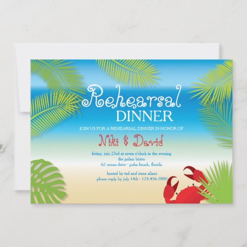 Little Red Crab Invitation