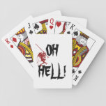 Little Red Devil Oh Hell! Game Gift Playing Cards at Zazzle
