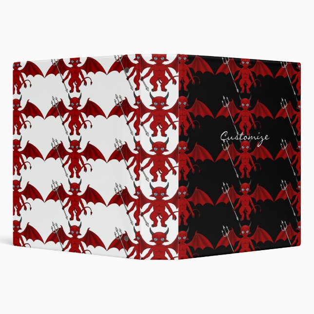 Little Red Devil Thunder_Cove 3 Ring Binder (Background)