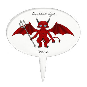 Little Red Devil Thunder_Cove Cake Topper
