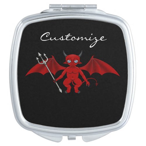Little Red Devil Thunder_Cove Compact Mirror