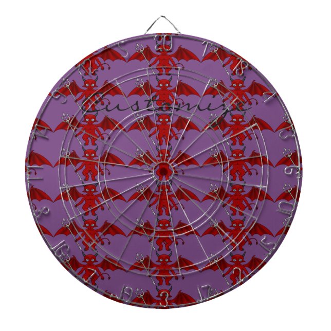 Little Red Devil Thunder_Cove Dart Board (Front)