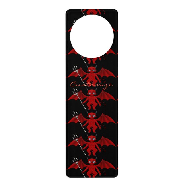 Little Red Devil Thunder_Cove Door Hanger (Front)