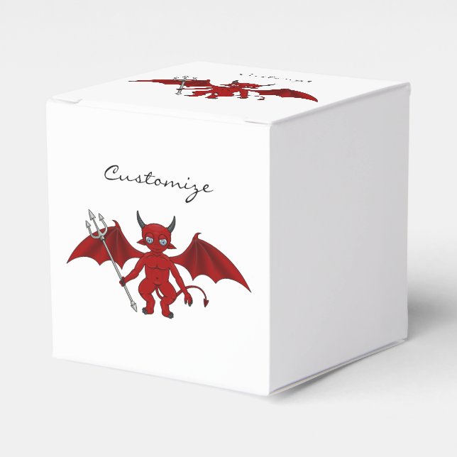 Little Red Devil Thunder_Cove Favor Boxes (Front Side)