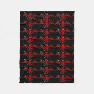 Little Red Devil Thunder_Cove Fleece Blanket