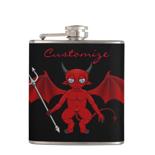 Little Red Devil Thunder_Cove Hip Flask