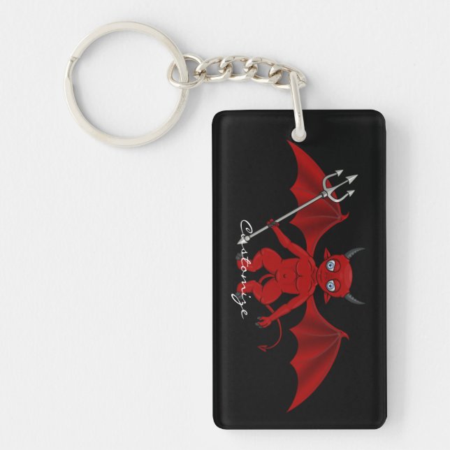 Little Red Devil Thunder_Cove Keychain (Front)