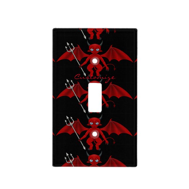 Little Red Devil Thunder_Cove Light Switch Cover (Front)