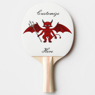 Little Red Devil Thunder_Cove Ping-Pong Paddle
