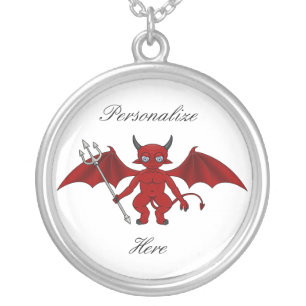Little Red Devil Thunder_Cove Silver Plated Necklace