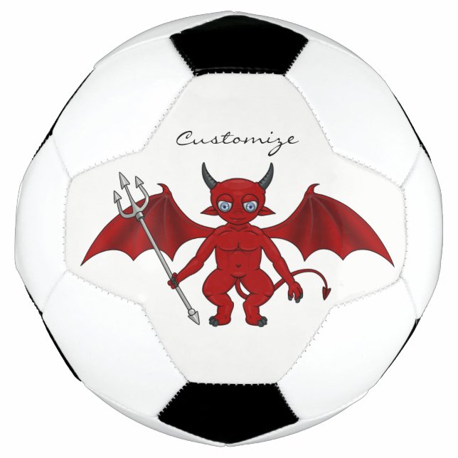 Little Red Devil Thunder_Cove Soccer Ball (Front)