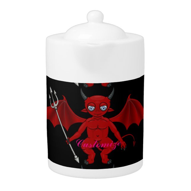 Little Red Devil Thunder_Cove Teapot (Front)