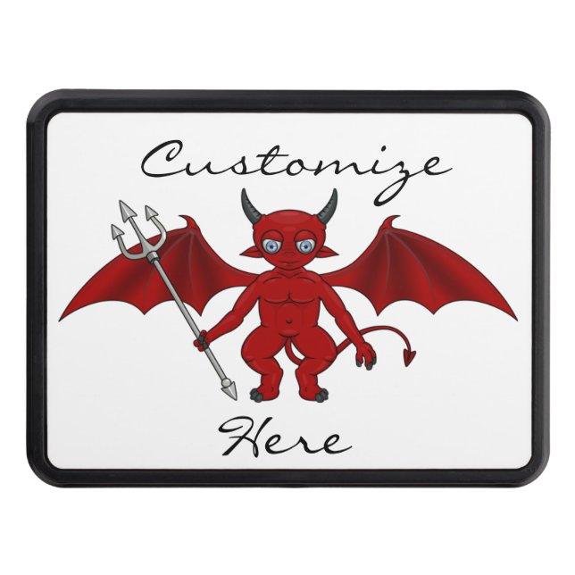 Little Red Devil Thunder_Cove Tow Hitch Cover (Front)
