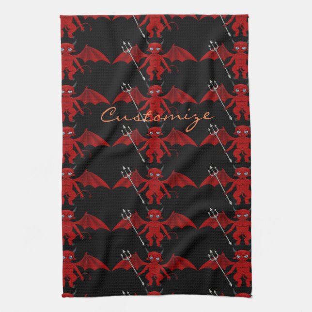 Little Red Devil Thunder_Cove Towel (Vertical)