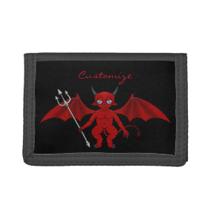 Little Red Devil Thunder_Cove Trifold Wallet
