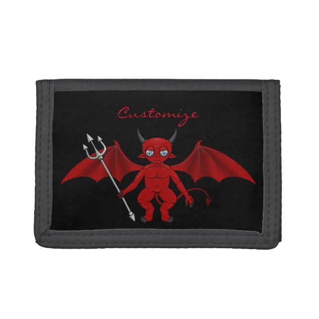 Little Red Devil Thunder_Cove Trifold Wallet (Front)