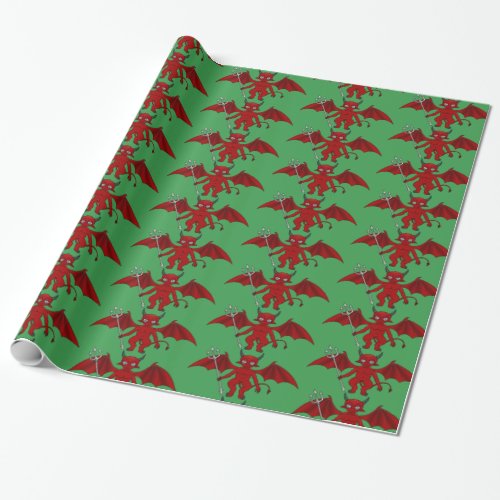 Little Red Devils Thunder_Cove Wrapping Paper