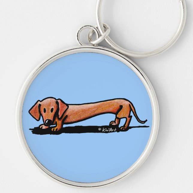 Little Red Doxie Keychain (Front)