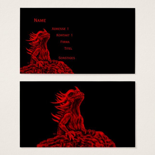 Little red Dragon (Front & Back)