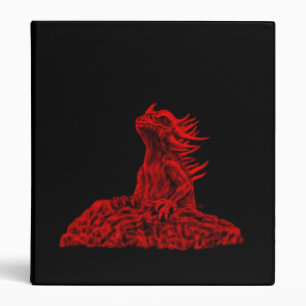 Little red Dragon Art KSZP 3 Ring Binder