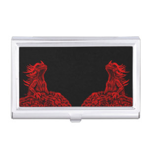 Little red Dragon Business Card Holder