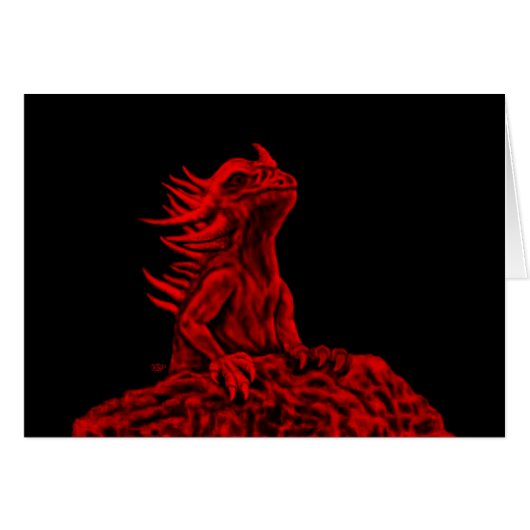 Little red Dragon Cards (Front Horizontal)