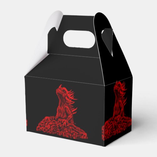 Little red Dragon Favor Boxes