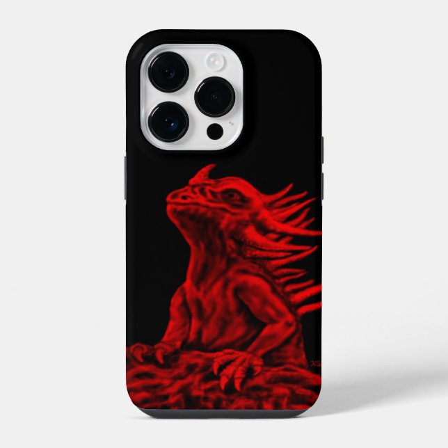 Little red Dragon Iphone Case (Back)