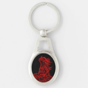 Little red Dragon Keychain