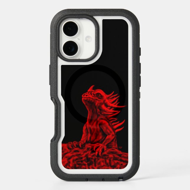Little red Dragon Otterbox iPhone Case (Back)