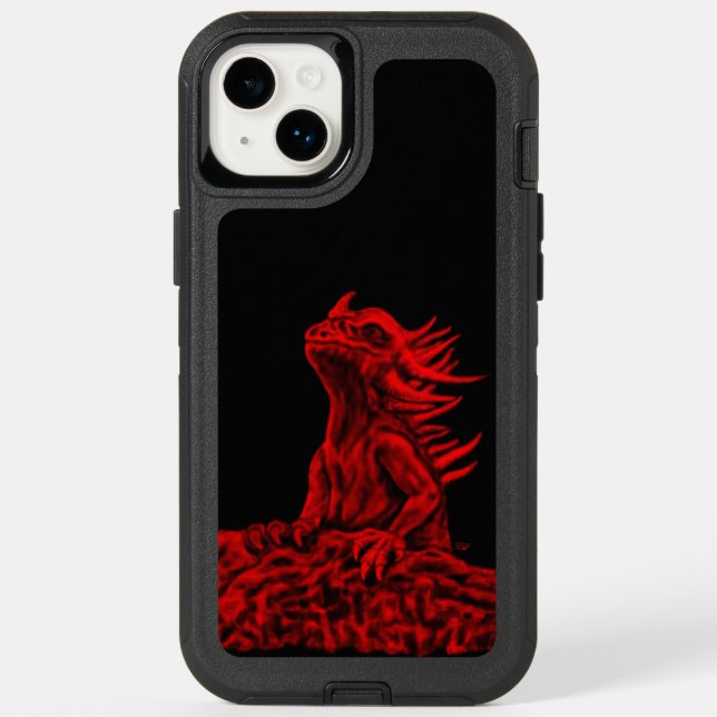Little red Dragon Otterbox iPhone Case (Back)