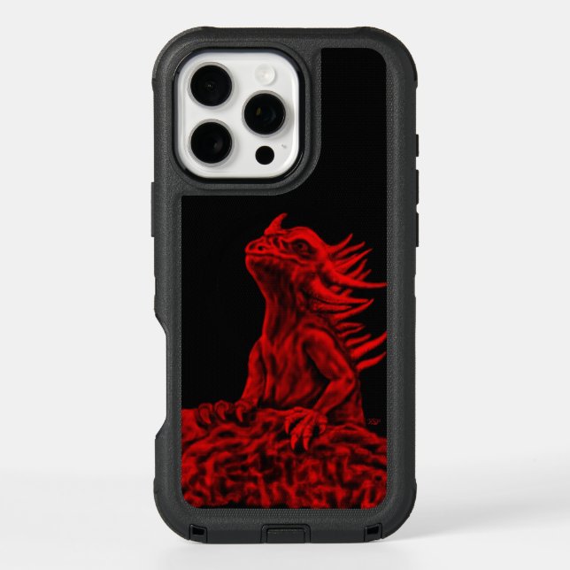 Little red Dragon Otterbox iPhone Case (Back)