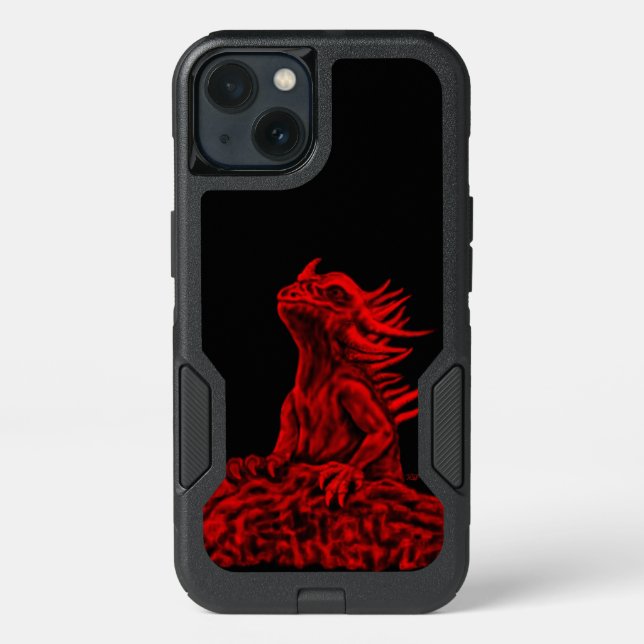 Little red Dragon Otterbox iPhone Case (Back)