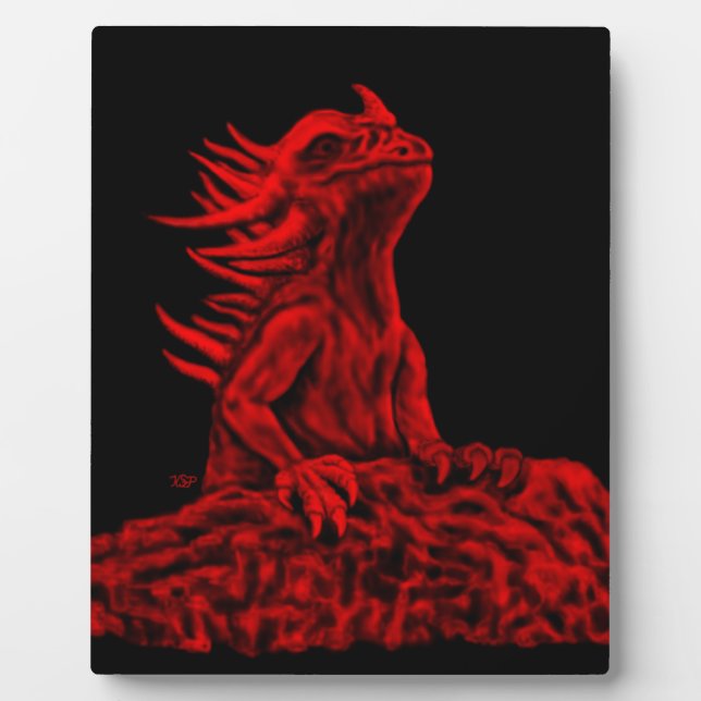 Little red Dragon Plaque (Front)