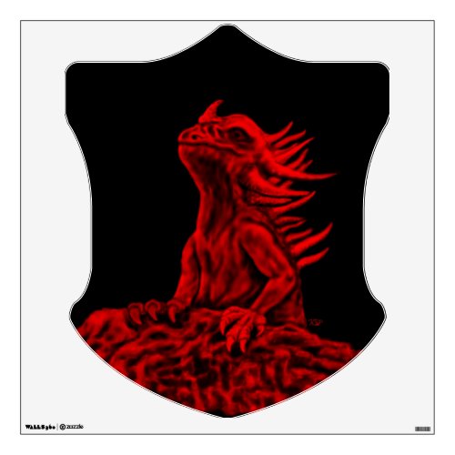 Little red Dragon Wall Sticker