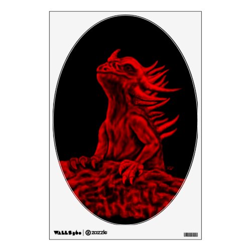 Little red Dragon Wall Sticker