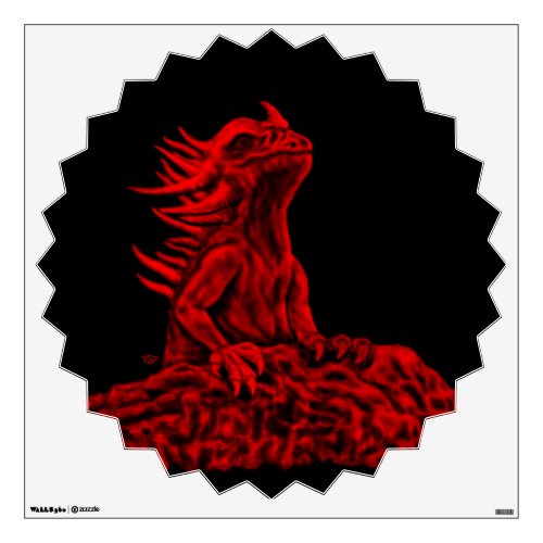 Little red Dragon Wall Sticker