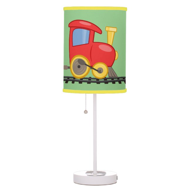 Little Red Engine Design Table Lamp