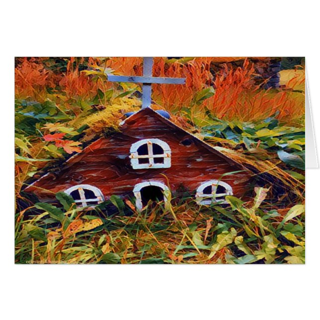 Little Red Fairy House Cards (Front Horizontal)