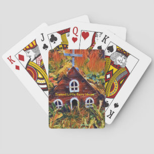  Little Red Fairy House Poker Cards