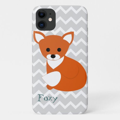 Little Red Fox Design iPhone 11 Case