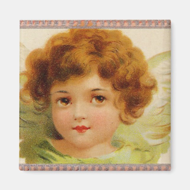 Little Red-Headed Angel Magnet (Front)