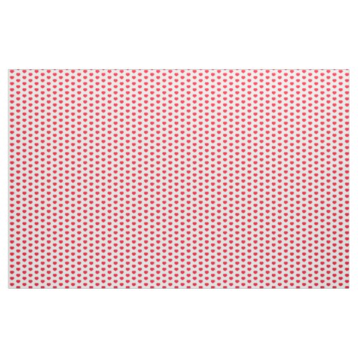 Little Red Hearts Fabric