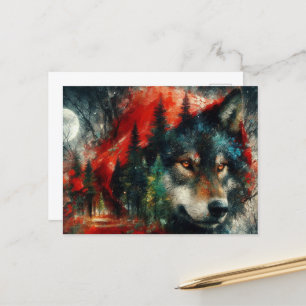 Little Red is the Wolf Postcard