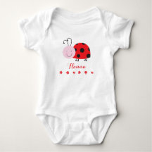 Little Red Ladybug Personalized Infant Creeper