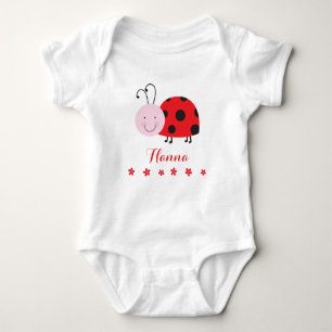 Little Red Ladybug Personalized Infant Creeper