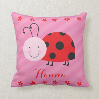 Little Red Ladybug Personalized Pillow